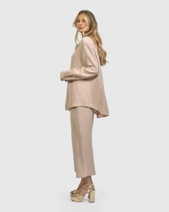 Recreation Button Down Top, Sand