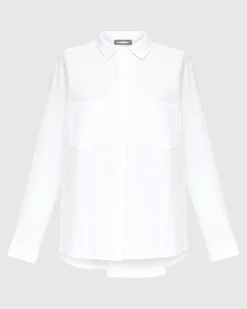 Recreation Button Down Top, White