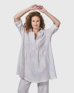 Recreation Tunic Top, White