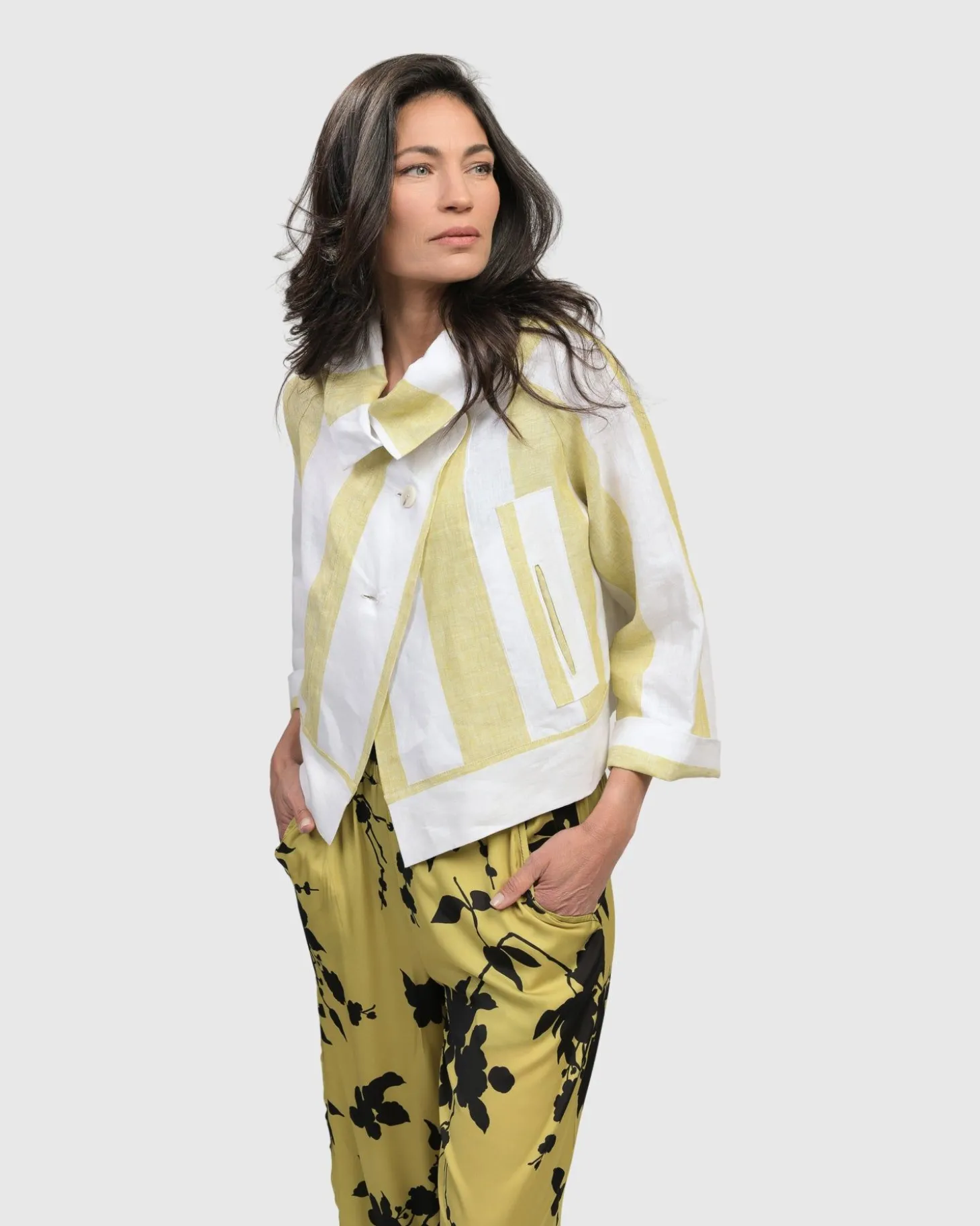Riposo A-Line Jacket, Citron