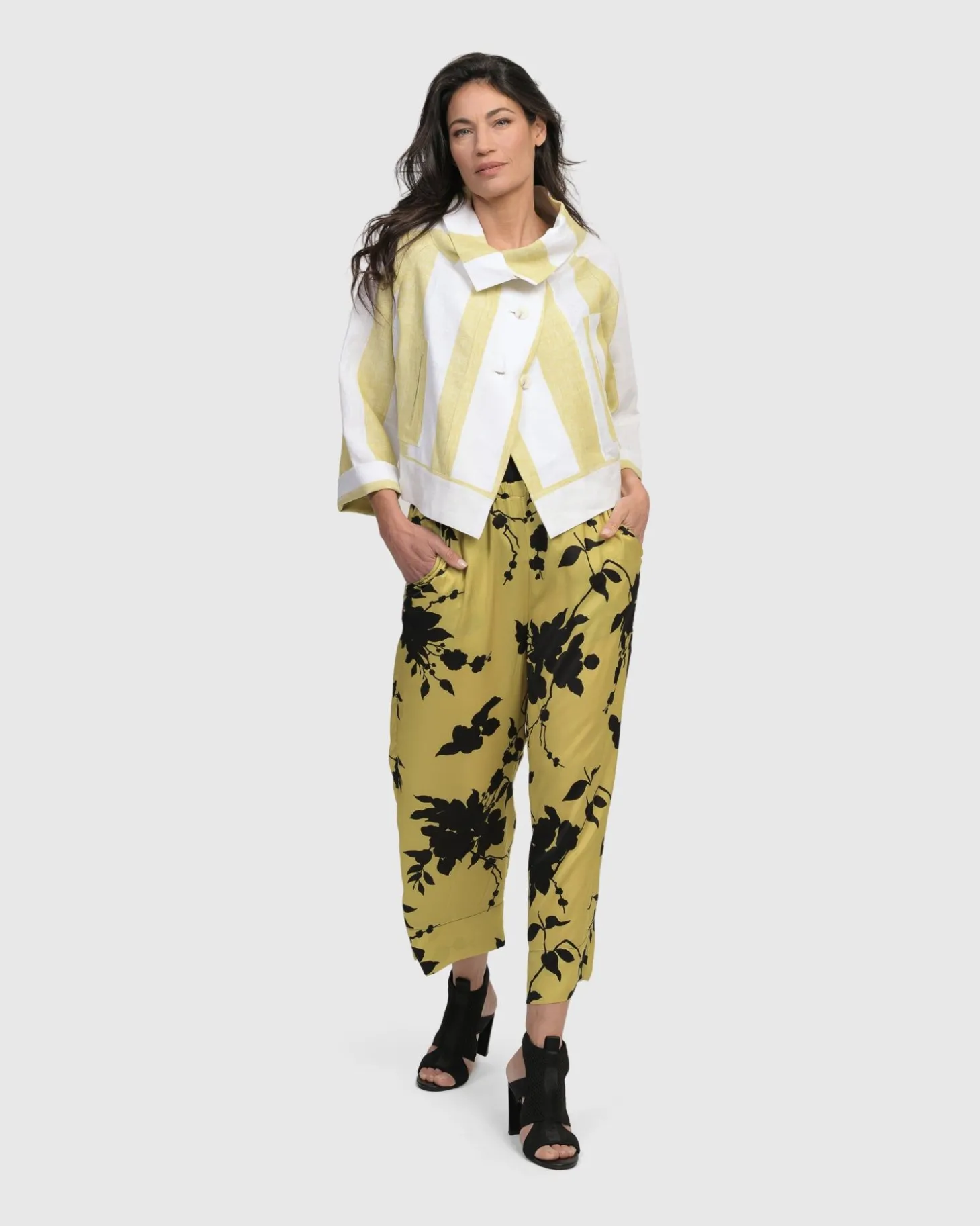 Riposo A-Line Jacket, Citron