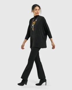 Rookie Mockneck Top, Black