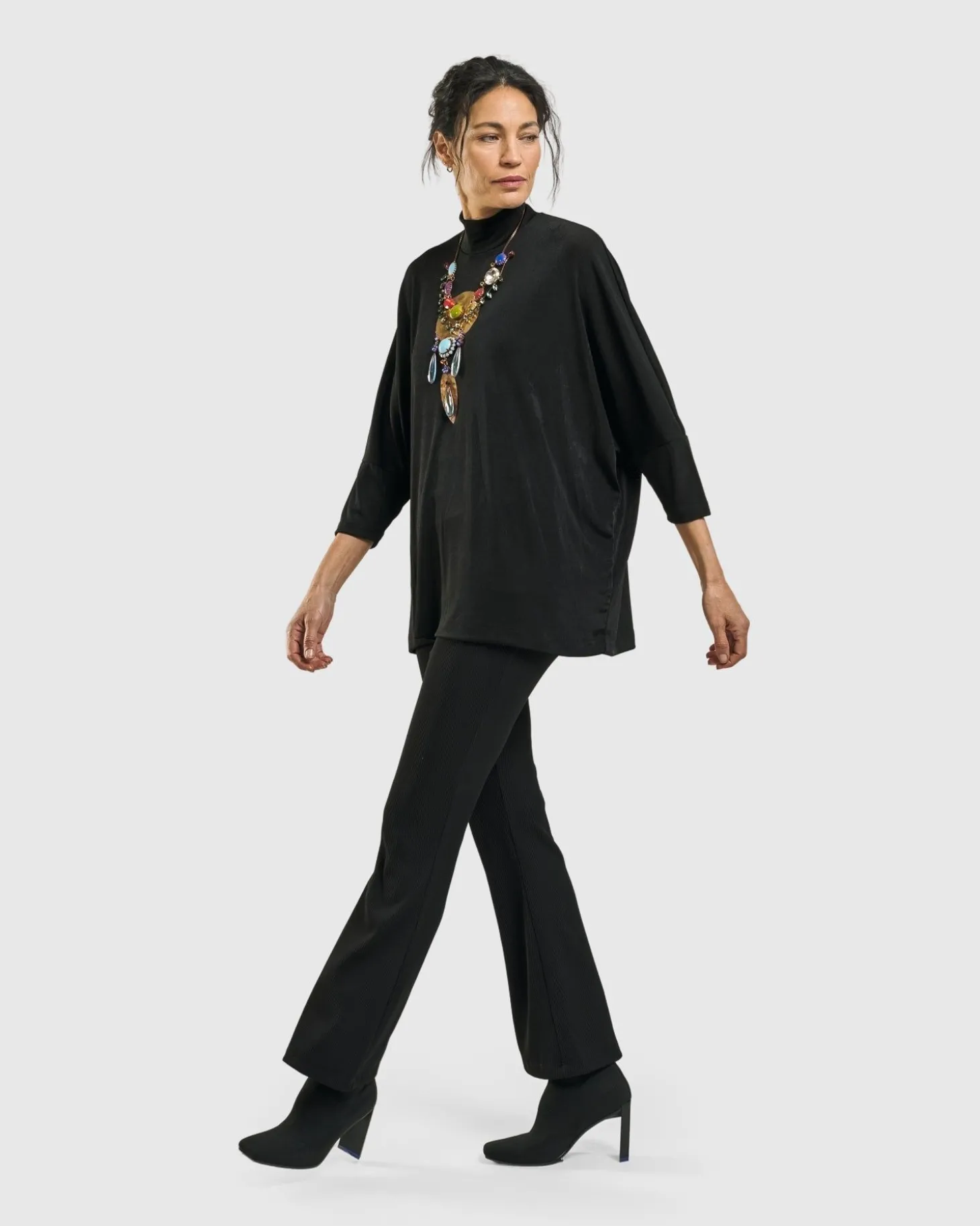Rookie Mockneck Top, Black