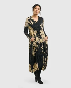 Rosemary Crinkle Tie Dress, Floral