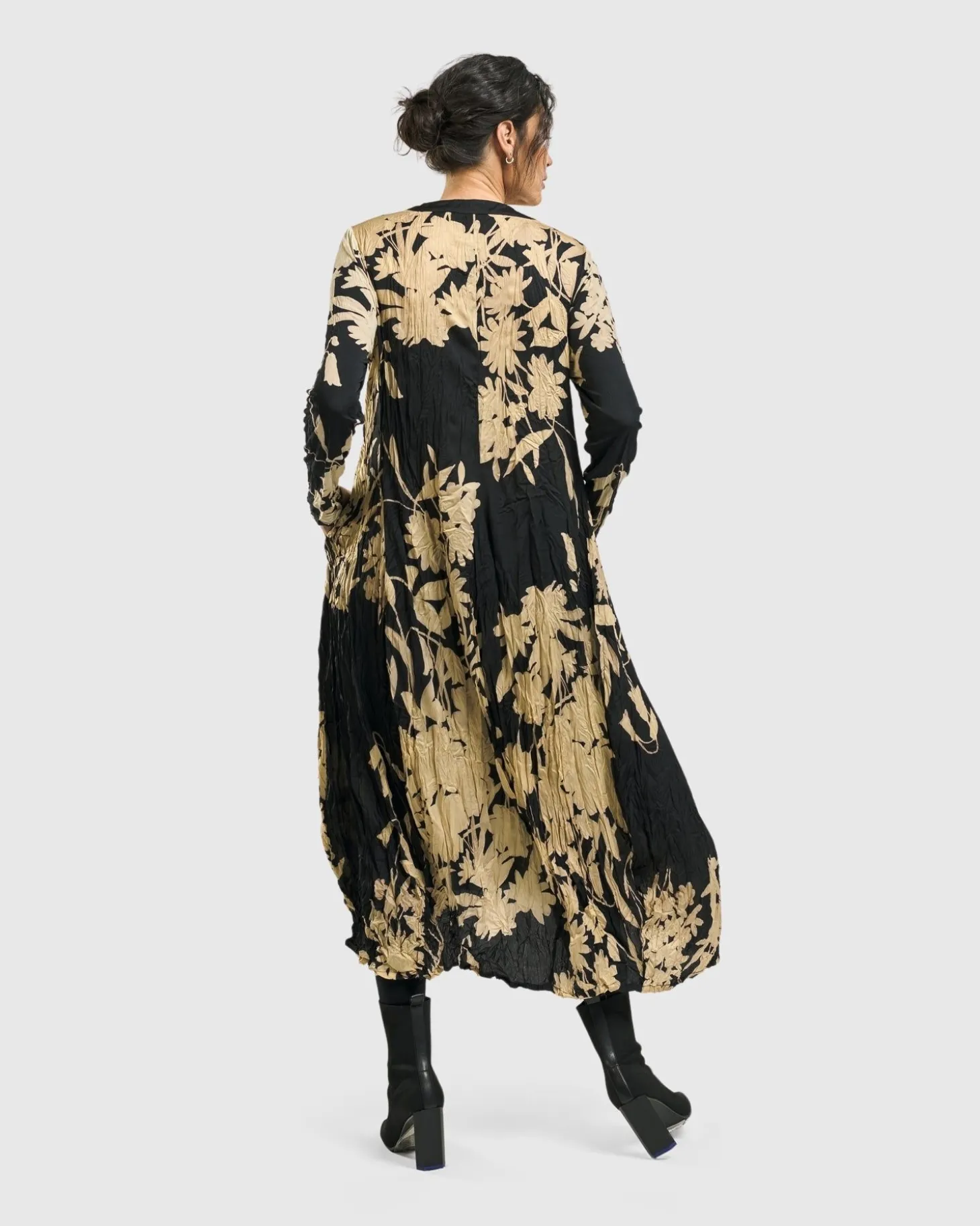 Rosemary Crinkle Tie Dress, Floral
