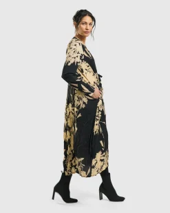 Rosemary Crinkle Tie Dress, Floral