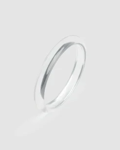 Rounded Bangle Bracelet, Clear