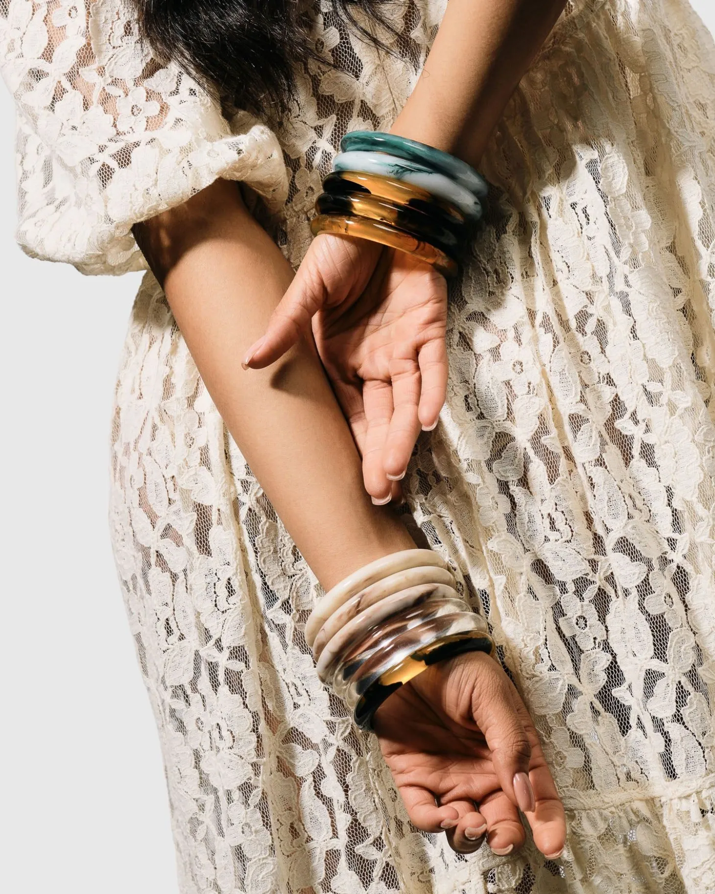 Rounded Bangle Bracelet, Jade