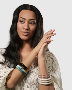 Rounded Bangle Bracelet, Jade