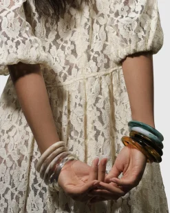 Rounded Bangle Bracelet, Jade