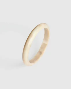 Rounded Bangle Bracelet, Oat