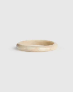 Rounded Bangle Bracelet, Oat