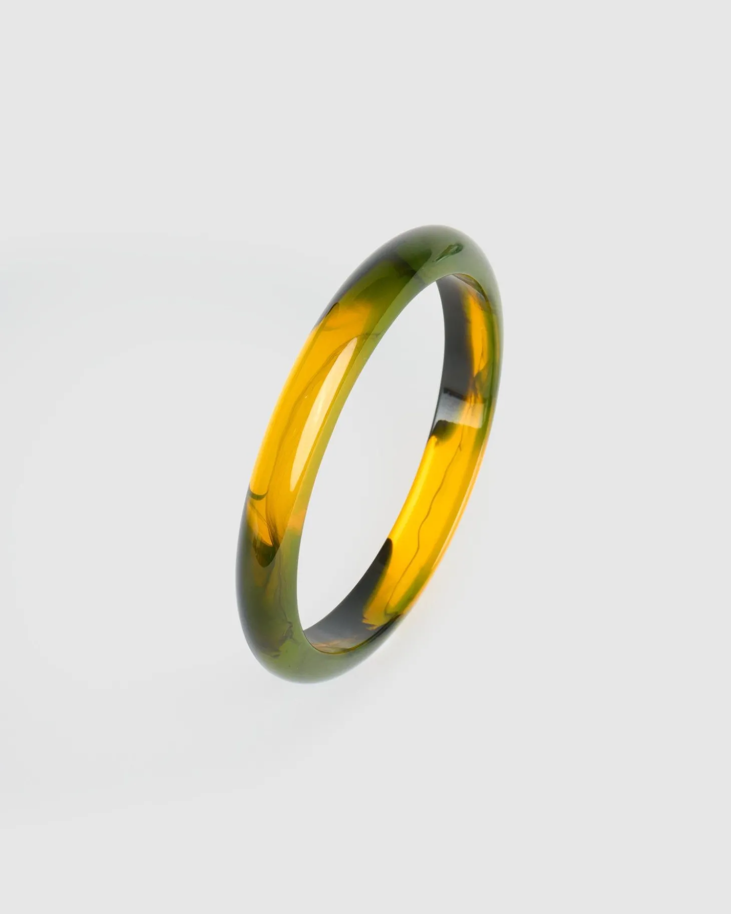 Rounded Bangle Bracelet, Tiger