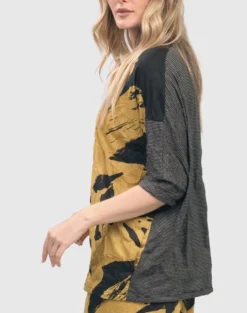 Ru Crinkle Dolman Top, Yellow