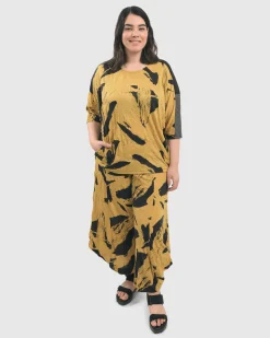 Ru Crinkle Dolman Top, Yellow