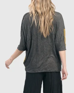 Ru Crinkle Dolman Top, Yellow