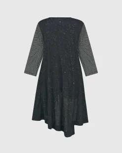 Ru Hi-Lo Crinkle Tunic Top, Sepia