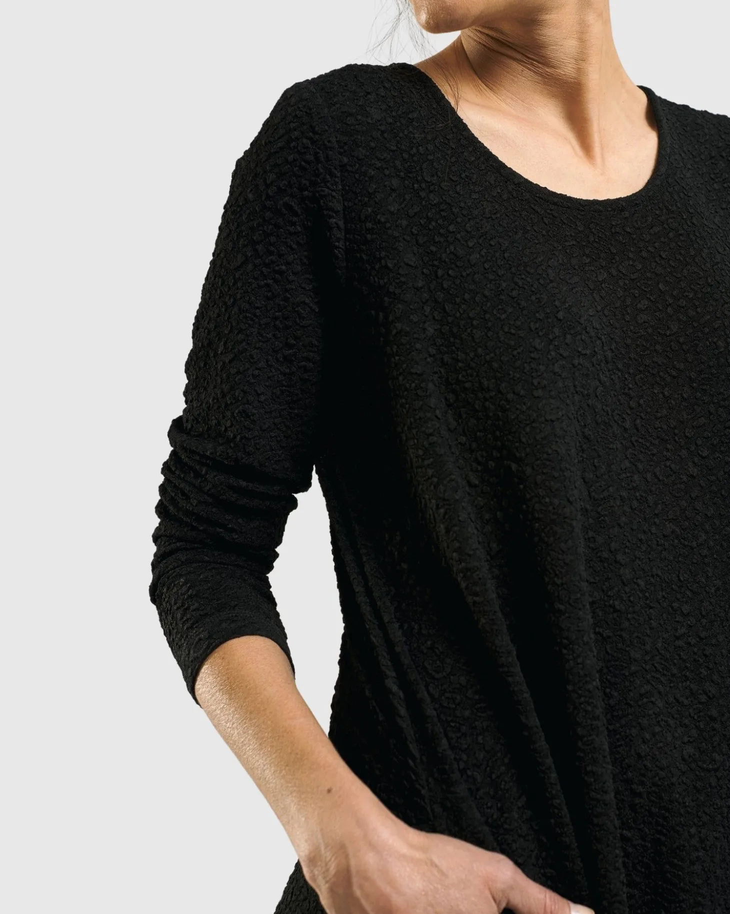 Sabrina A-Line Dress, Black