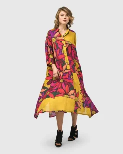 Saffron Shirt Dress, Bouquet
