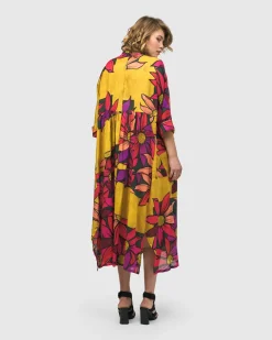 Saffron Shirt Dress, Bouquet
