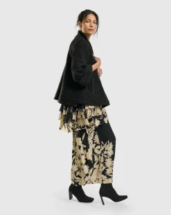 Sagittarius A-Line Jacket, Charcoal