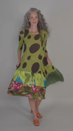 Sara Swing Dress, Olive