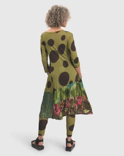 Sara Swing Dress, Olive