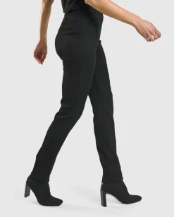 Savant Slim Leg Trousers, Black