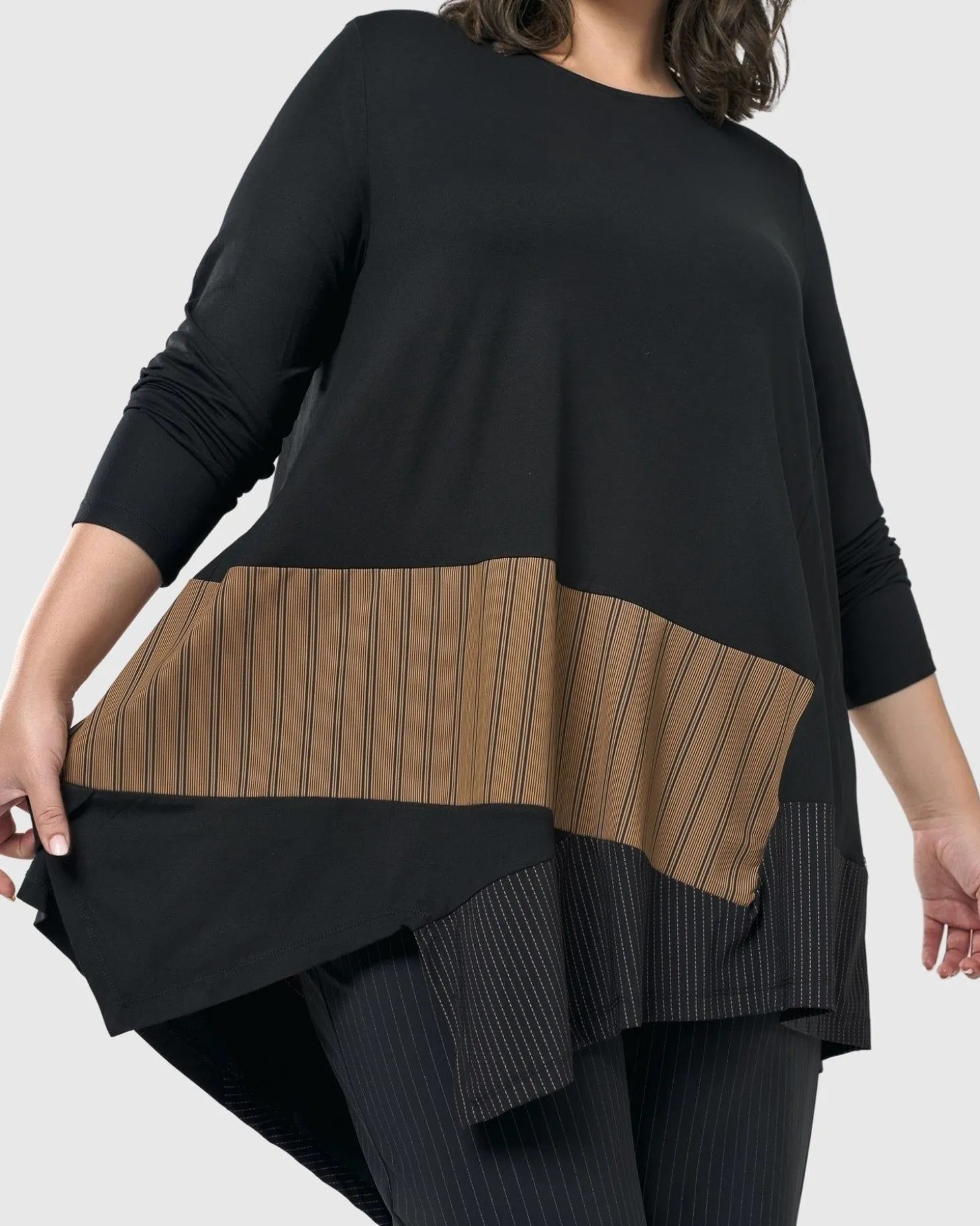 Sequoia Swing Tunic Top, Coffee