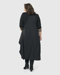 Shelley Apron Dress, Black