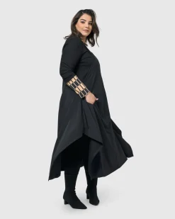 Shelley Apron Dress, Black