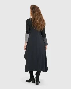 Shelley Apron Dress, Black