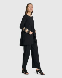Shelley Apron Top, Black