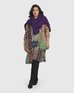 Siesta Oversized Sweater, Purple