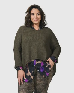 Siesta Oversized Sweater, Taupe
