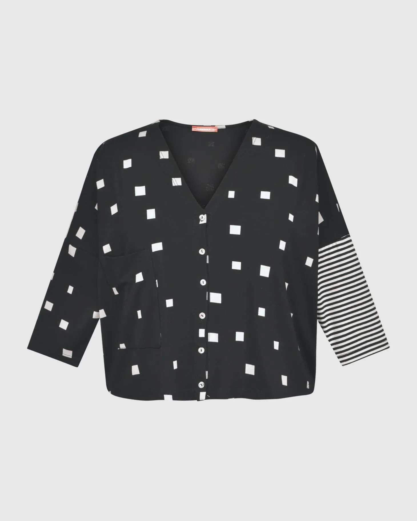 Skylar Crop Cardigan, Squares