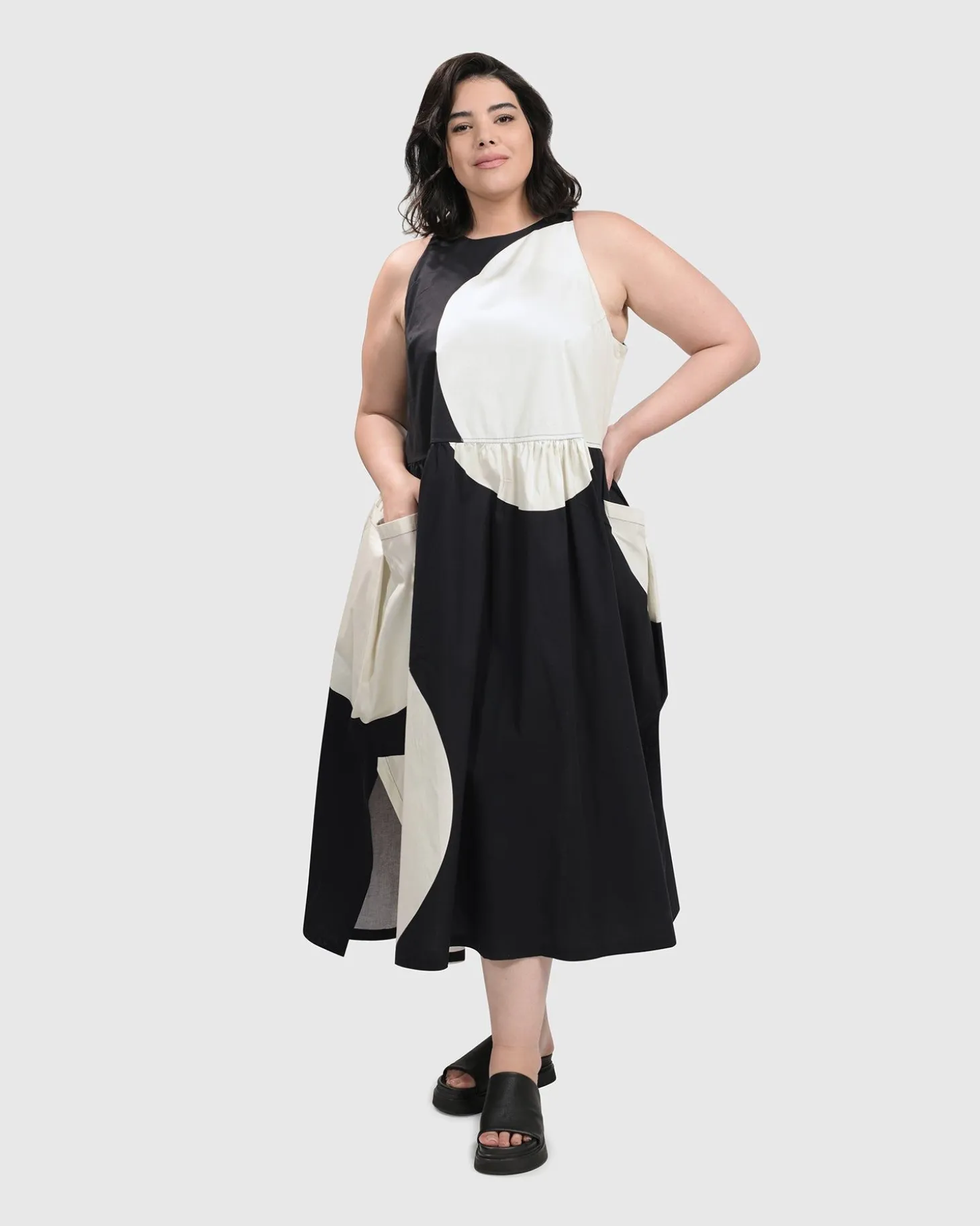 Sleeveless Maxi Dress, Black