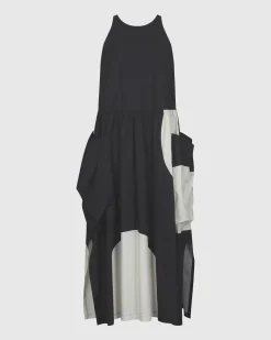 Sleeveless Maxi Dress, Black