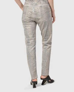 Snake Iconic Stretch Jeans, Ecru