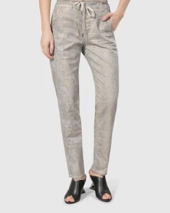 Snake Iconic Stretch Jeans, Ecru