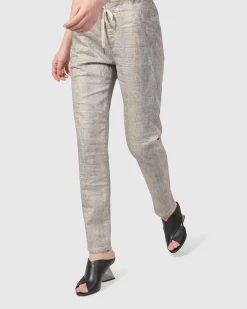 Snake Iconic Stretch Jeans, Ecru