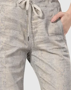 Snake Iconic Stretch Jeans, Ecru