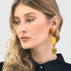 Spice Drop Earrings, Gold Multi