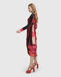 Sunset Strip Cocoon Dress, Magenta