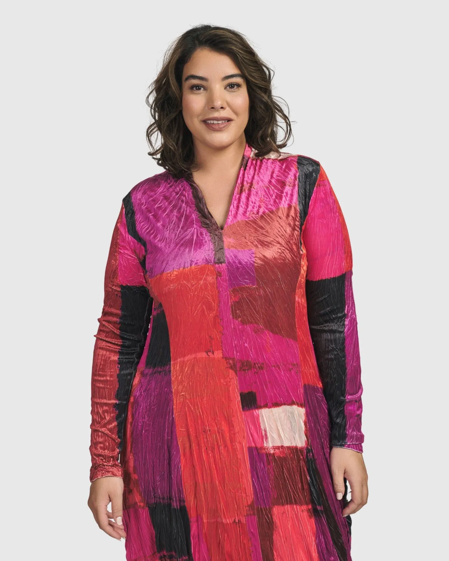 Sunset Strip Cocoon Dress, Magenta