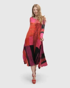 Sunset Strip Maxi Dress, Magenta