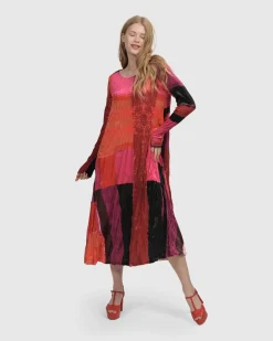 Sunset Strip Maxi Dress, Magenta
