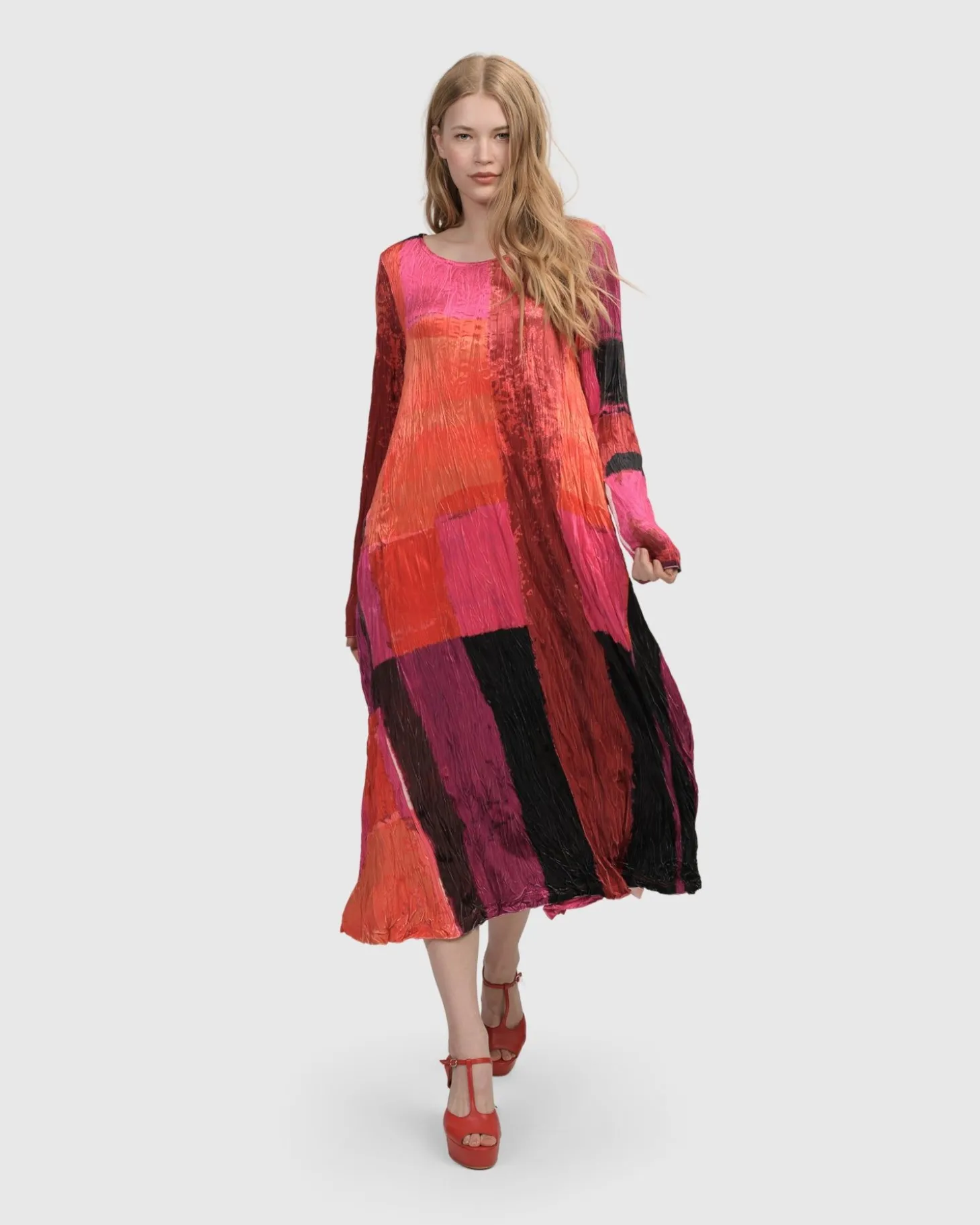 Sunset Strip Maxi Dress, Magenta