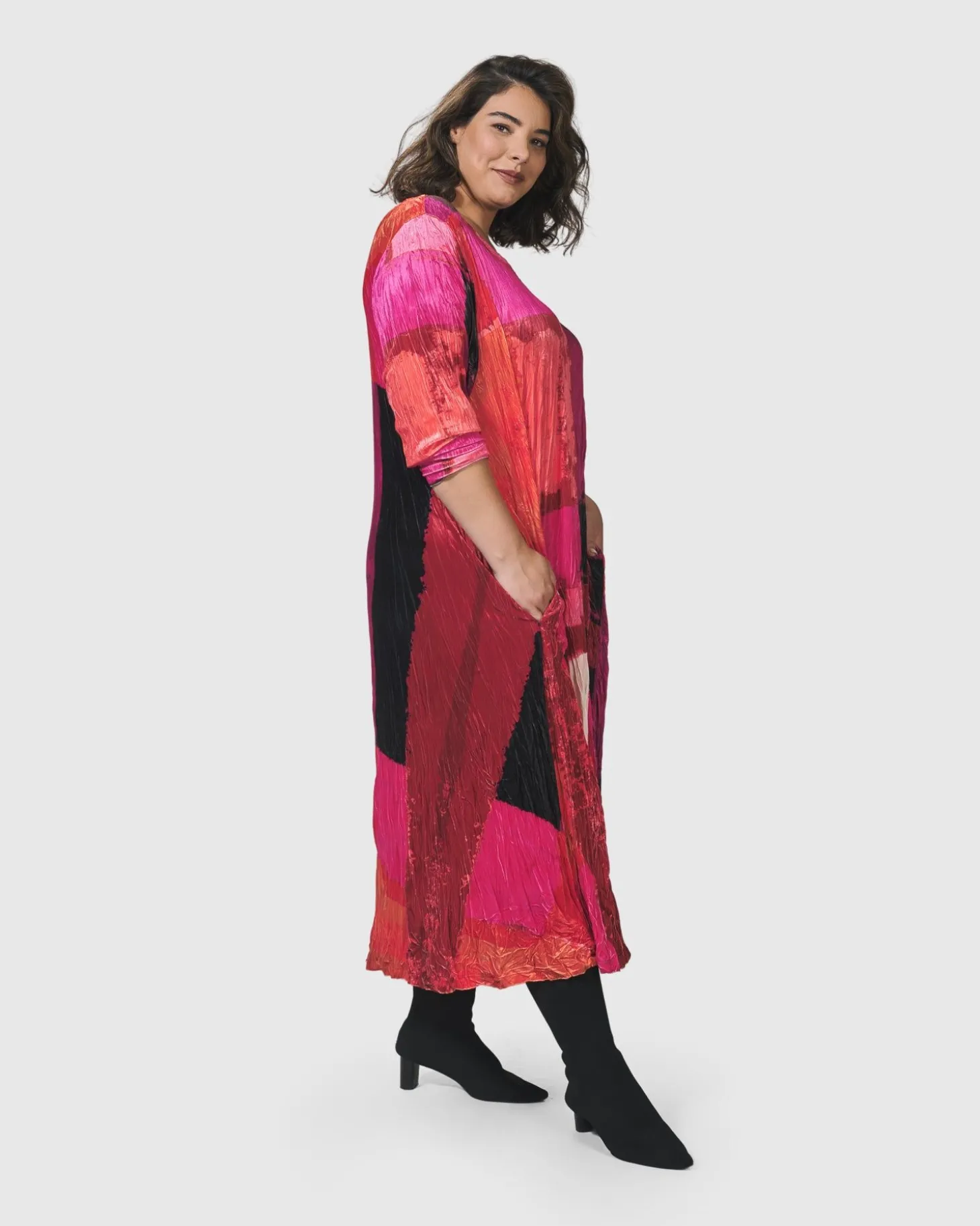 Sunset Strip Maxi Dress, Magenta