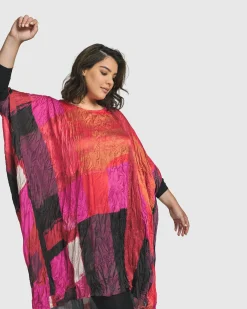 Sunset Strip Muumuu Dress, Magenta
